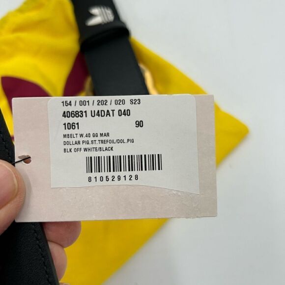 Men, Gucci, X Adidas, GG Marmont, Belt 90 cm made in Italy - Picture 6 of 9